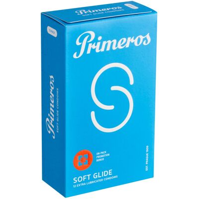 Primeros Soft Glide kondomy se zvýšenou dávkou lubrikace 12 ks Primeros Soft Glide kondomy se zvýšenou dávkou lubrikace 12 ks