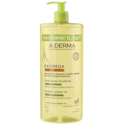 A-Derma Exomega Control Zvláčňující sprchový olej 1000 ml A-Derma Exomega Control Zvláčňující sprchový olej 1000 ml