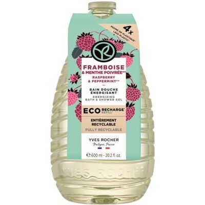 Yves Rocher Bain de Nature Sprchový gel malina & máta náplň 600 ml Yves Rocher Bain de Nature Sprchový gel malina & máta náplň 600 ml