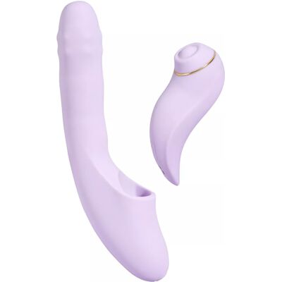 Svakom DuoGlow rotační vibrátor s odnímatelným stimulátorem a aplikací (19,6 cm) Svakom DuoGlow rotační vibrátor s odnímatelným stimulátorem a aplikací (19,6 cm)
