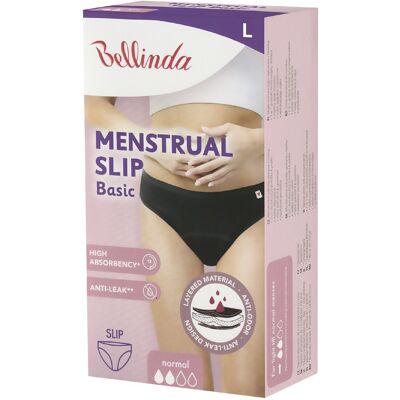 Bellinda Menstruační kalhotky vel. L 1 ks černé Bellinda Menstruační kalhotky vel. L 1 ks černé