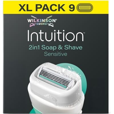Wilkinson Intuition 2in1 Soap&Shave Sensitive náhradní hlavice 9 ks Wilkinson Intuition 2in1 Soap&Shave Sensitive náhradní hlavice 9 ks