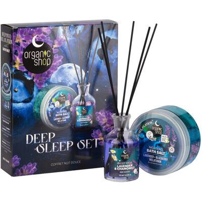 Organic Shop Sleeping Sada pro hluboký spánek Night Symphony 300 g + 125 ml Organic Shop Sleeping Sada pro hluboký spánek Night Symphony 300 g + 125 ml