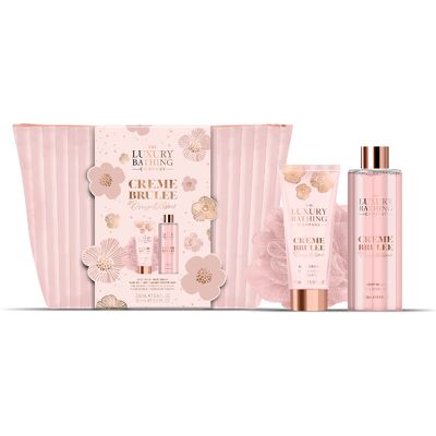Grace Cole Sada péče o tělo v kosmetické taštičce Creme brûlée Pomerančový květ & Vanilka 3 ks Grace Cole Sada péče o tělo v kosmetické taštičce Creme brûlée Pomerančový květ & Vanilka 3 ks