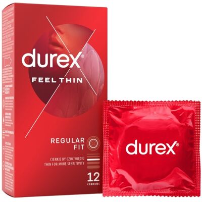 Durex Feel Thin Classic - Latexové Kondomy - 12 ks Durex Feel Thin Classic - Latexové Kondomy - 12 ks