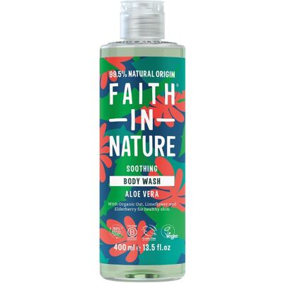 Faith In Nature Aloe Vera Sprchový gel - Omlazující - 400ml - Organický - Veganský & Bez krutosti Faith In Nature Aloe Vera Sprchový gel - Omlazující - 400ml - Organický - Veganský & Bez krutosti
