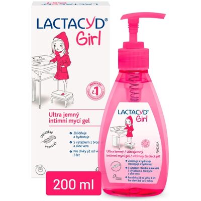 Lactacyd Girl Jemné Čisticí Gel - Intimní Hygiena - 200 ml Lactacyd Girl Jemné Čisticí Gel - Intimní Hygiena - 200 ml