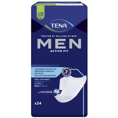 Absorpční vložky Tena Men Úroveň 1 - Inkontinenční vložky Absorpční vložky Tena Men Úroveň 1 - Inkontinenční vložky