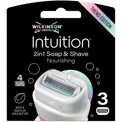 Wilkinson Intuition 2in1 Soap&Shave Nourishing náhradní hlavice 3 ks Wilkinson Intuition 2in1 Soap&Shave Nourishing náhradní hlavice 3 ks