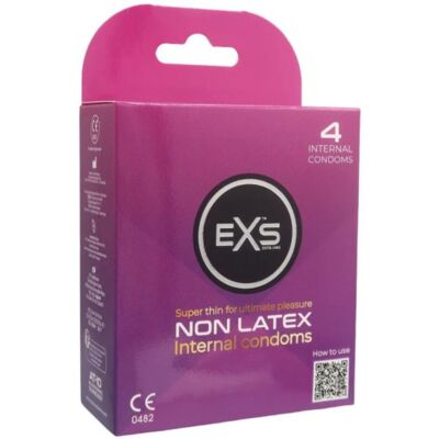 EXS Internal – dámské bezlatexové kondomy (4 ks) EXS Internal – dámské bezlatexové kondomy (4 ks)