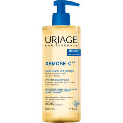 Uriage Xémose C8+ Zklidňující mycí olej pro suchou až atopickou pokožku 500 ml Uriage Xémose C8+ Zklidňující mycí olej pro suchou až atopickou pokožku 500 ml
