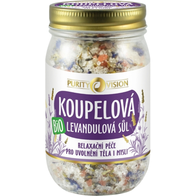 Purity Vision Levandulová koupelová sůl - Koupelová sůl Purity Vision Levandulová koupelová sůl - Koupelová sůl