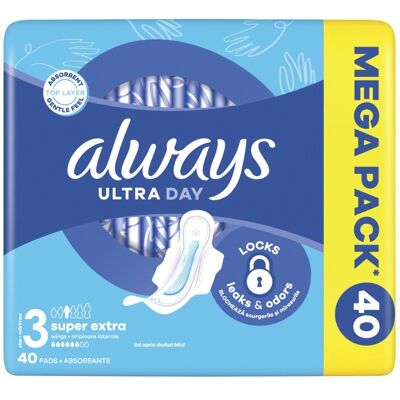 Always Ultra Day hygienické vložky 40 ks Always Ultra Day hygienické vložky 40 ks