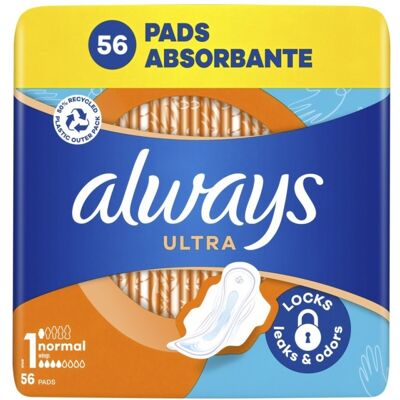 Always Ultra Day Normal hygienické vložky 56 ks Always Ultra Day Normal hygienické vložky 56 ks