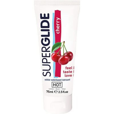 Hot SUPERGLIDE třešňový lubrikační gel Cherry (75 ml) Hot SUPERGLIDE třešňový lubrikační gel Cherry (75 ml)