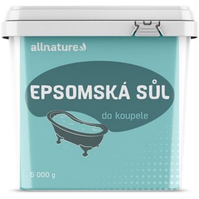 Allnature Epsom sůl 5000 g - Koupelové soli Allnature Epsom sůl 5000 g - Koupelové soli