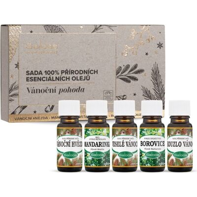 Saloos Vánoční pohoda sada esenciálních olejů 5x10 ml Saloos Vánoční pohoda sada esenciálních olejů 5x10 ml