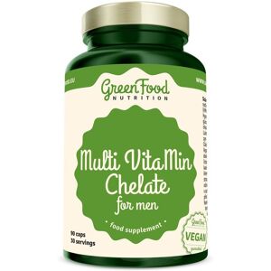 GreenFood Multivitamin chelát pro muže 90 kapslí GreenFood Multivitamin chelát pro muže 90 kapslí
