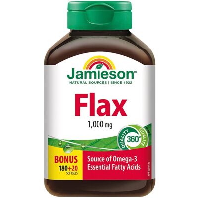 Jamieson Vitamíny Olej z lnu Bonus Velikost - Vitamíny a Doplňky Stravy Jamieson Vitamíny Olej z lnu Bonus Velikost - Vitamíny a Doplňky Stravy