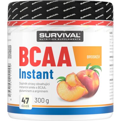 Survival BCAA Instant 300 g broskev Survival BCAA Instant 300 g broskev