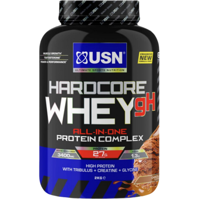 USN Whey Hardcore GH 908 g - Proteinový prášek - Vysoký obsah bílkovin, Kreatin, Tribulus USN Whey Hardcore GH 908 g - Proteinový prášek - Vysoký obsah bílkovin, Kreatin, Tribulus