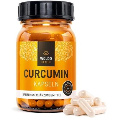 WoldoHealth Kurkumin s piperinem 120 kapslí WoldoHealth Kurkumin s piperinem 120 kapslí