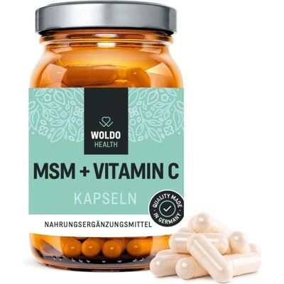 WoldoHealth MSM + vitamin C 180 kapslí WoldoHealth MSM + vitamin C 180 kapslí