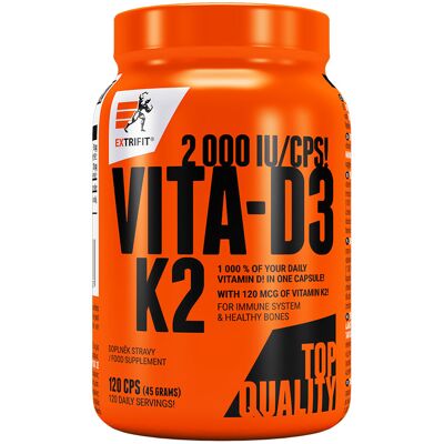 Extrifit Vita - D3 K2 2000 IU 120 kapslí Extrifit Vita - D3 K2 2000 IU 120 kapslí