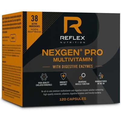 Reflex Nexgen PRO s Trávicími Enzymy - Multivitaminy a Minerály Reflex Nexgen PRO s Trávicími Enzymy - Multivitaminy a Minerály