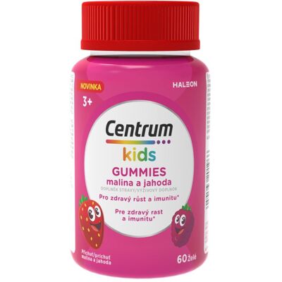 Centrum Kids Gummies multivitamín - malina, jahoda - pro děti 3+ Centrum Kids Gummies multivitamín - malina, jahoda - pro děti 3+