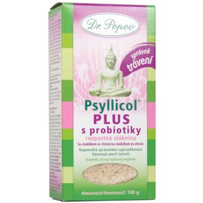 Dr. Popov Psyllium PLUS - Probiotika a Vláknina - 100g Dr. Popov Psyllium PLUS - Probiotika a Vláknina - 100g