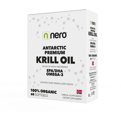 NERO ANTARCTIC PREMIUM KRILL OIL 1180 mg, 60 tablet NERO ANTARCTIC PREMIUM KRILL OIL 1180 mg, 60 tablet