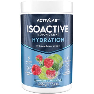 Activlab Isoactive iontový nápoj s malinou limeta 630 g Activlab Isoactive iontový nápoj s malinou limeta 630 g