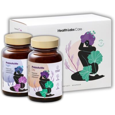 HealthLabs ProbioticMe - Denní a noční doplněk - 2x30 kapslí HealthLabs ProbioticMe - Denní a noční doplněk - 2x30 kapslí