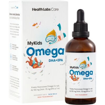 Health Labs Care MyKids Omega DHA+EPA 100ml - Jahoda - Doplněk stravy Health Labs Care MyKids Omega DHA+EPA 100ml - Jahoda - Doplněk stravy