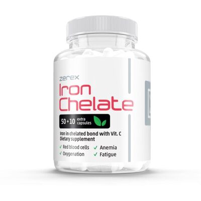 Zerex Železo chelát + Vitamín C 50+ - Potravinový doplněk Zerex Železo chelát + Vitamín C 50+ - Potravinový doplněk