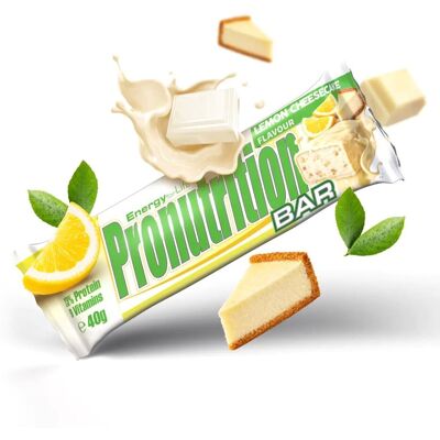 Pro Nutrition Pronutrition Bar 12 x 40 g - lemon Cheesecake Pro Nutrition Pronutrition Bar 12 x 40 g - lemon Cheesecake