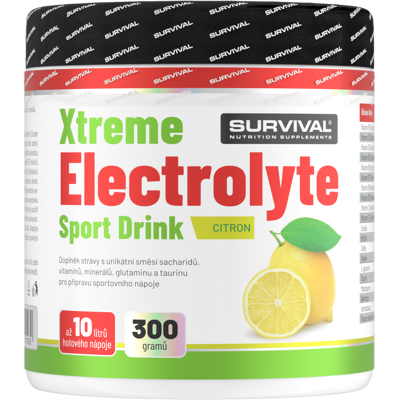 Survival Xtreme Electrolyte Sport Drink 300 g citron Survival Xtreme Electrolyte Sport Drink 300 g citron