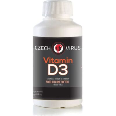 Czech Virus Vitamin D3 180 kapslí - Podpora imunity & kostí Czech Virus Vitamin D3 180 kapslí - Podpora imunity & kostí
