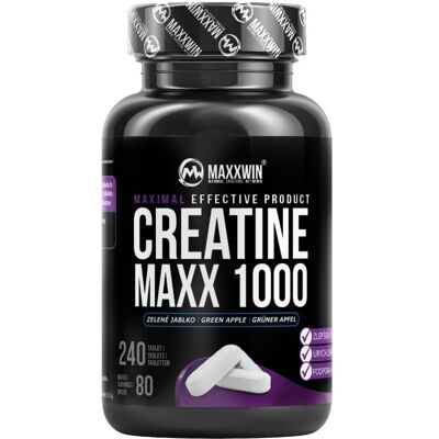 MAXXWIN CREATINE MAXX 1000 240 tablet zelené jablko MAXXWIN CREATINE MAXX 1000 240 tablet zelené jablko