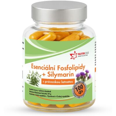 Nutricius Esenciální Fosfolipidy + Silymarin 100 kapslí Nutricius Esenciální Fosfolipidy + Silymarin 100 kapslí