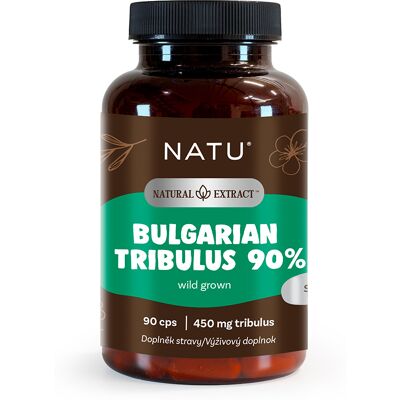 NATU Bulharský kotvičník (Tribulus) extrakt 90 % 90 kapslí NATU Bulharský kotvičník (Tribulus) extrakt 90 % 90 kapslí