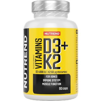 Nutrend - Vitaminy D3 + K2 - 90 kapslí Nutrend - Vitaminy D3 + K2 - 90 kapslí