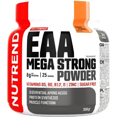 Nutrend EAA Mega Strong Powder - Mango + Pomeranč - Potravinový doplněk Nutrend EAA Mega Strong Powder - Mango + Pomeranč - Potravinový doplněk