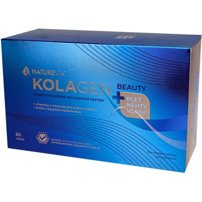 NatureVia Kolagen mořský Beauty+ 60 sáčků NatureVia Kolagen mořský Beauty+ 60 sáčků