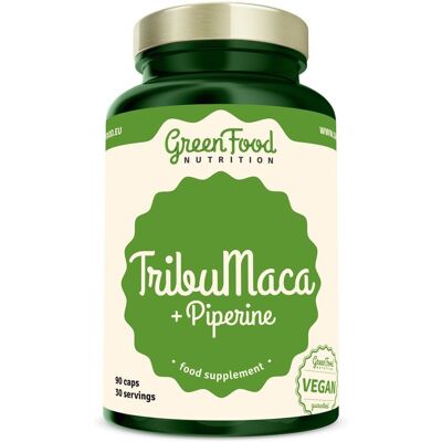 GreenFood Nutrition TribuMaca + Piperine - Doplněk stravy GreenFood Nutrition TribuMaca + Piperine - Doplněk stravy