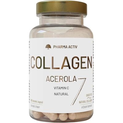PHARMA ACTIV Collagen Acerola 90 kapslí - Výživový doplněk PHARMA ACTIV Collagen Acerola 90 kapslí - Výživový doplněk