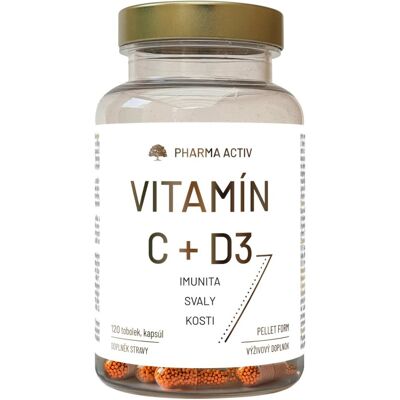 Pharma Activ Vitamín C + D3 120 tobolek Pharma Activ Vitamín C + D3 120 tobolek