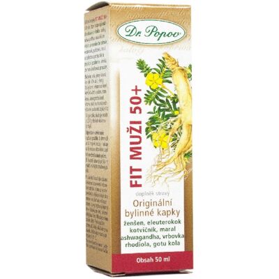 Dr. Popov Fit muži 50+ bylinné kapky 50 ml Dr. Popov Fit muži 50+ bylinné kapky 50 ml