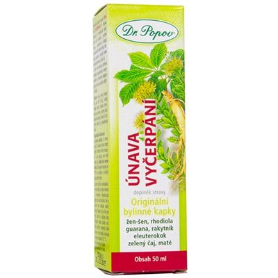 Dr. Popov Únava vyčerpání bylinné kapky 50 ml Dr. Popov Únava vyčerpání bylinné kapky 50 ml
